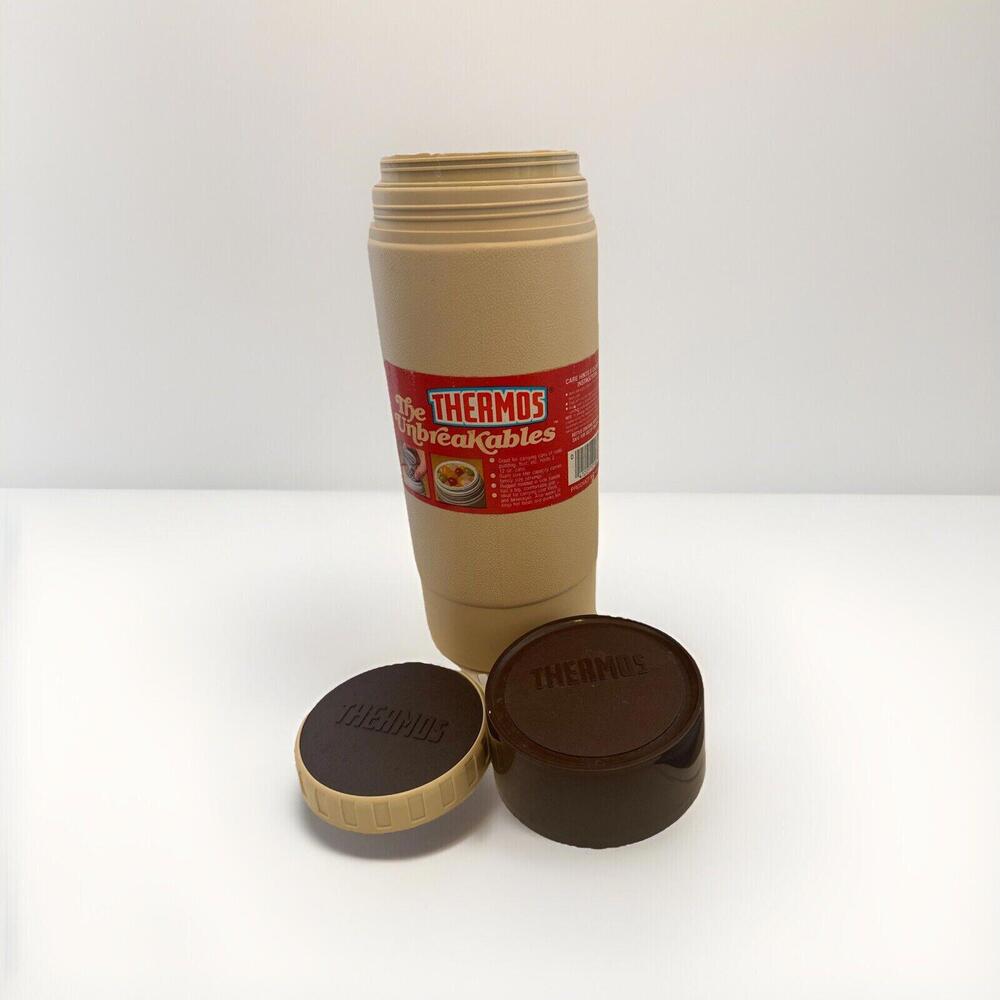 Vintage THERMOS 4415 Insulated Soup Drink Can Container 1Liter‎ Handled